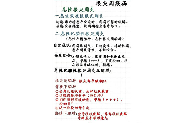 乳牙根尖周炎治疗步骤(乳牙根尖周炎