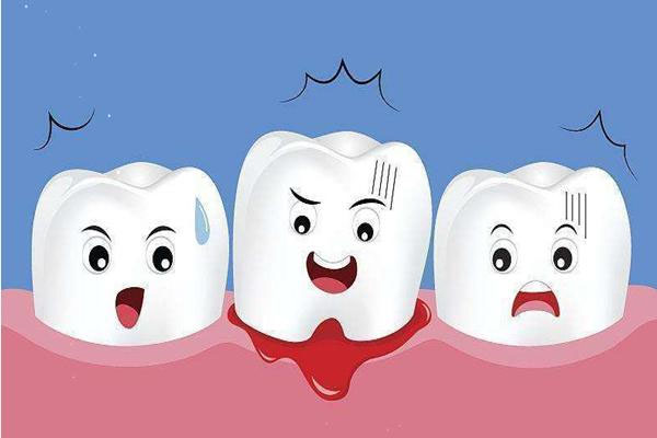 刷牙啃苹果出血